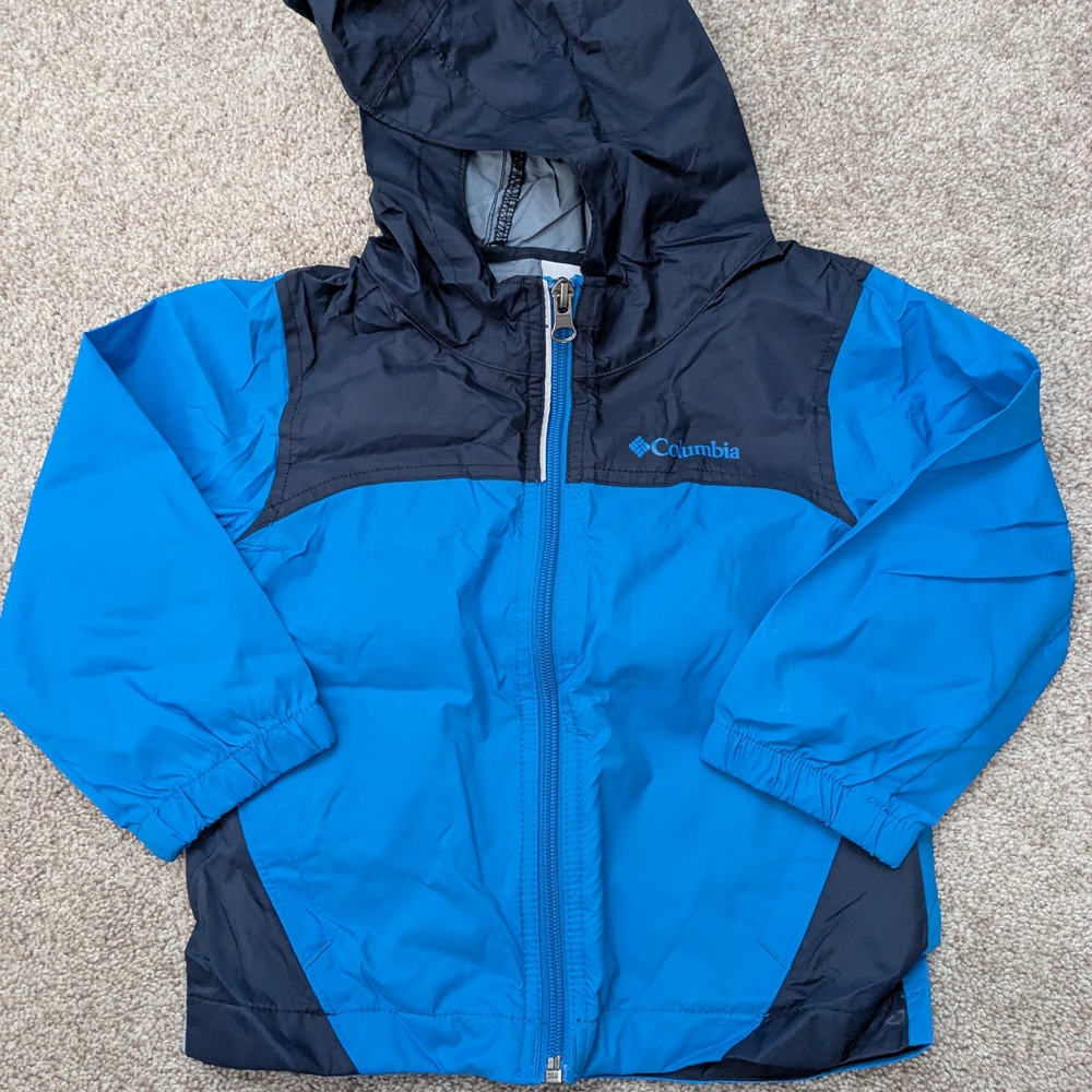 Columbia Blue and Black Hooded Jacket